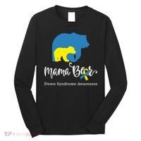 Mama Bear, Down Syndrome Awareness For Mom Long Sleeve Shirt thumb 0