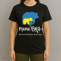 Mama Bear, Down Syndrome Awareness For Mom T-Shirt thumb 4