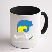 Mama Bear, Down Syndrome Awareness For Mom Coffee Mug thumb 1