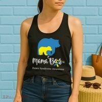 Mama Bear, Down Syndrome Awareness For Mom Women's Tank Top thumb 2