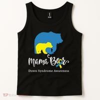 Mama Bear, Down Syndrome Awareness For Mom Tank Top thumb 2