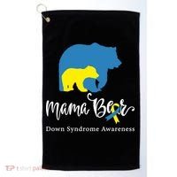 Mama Bear, Down Syndrome Awareness For Mom Golf Towel thumb 0