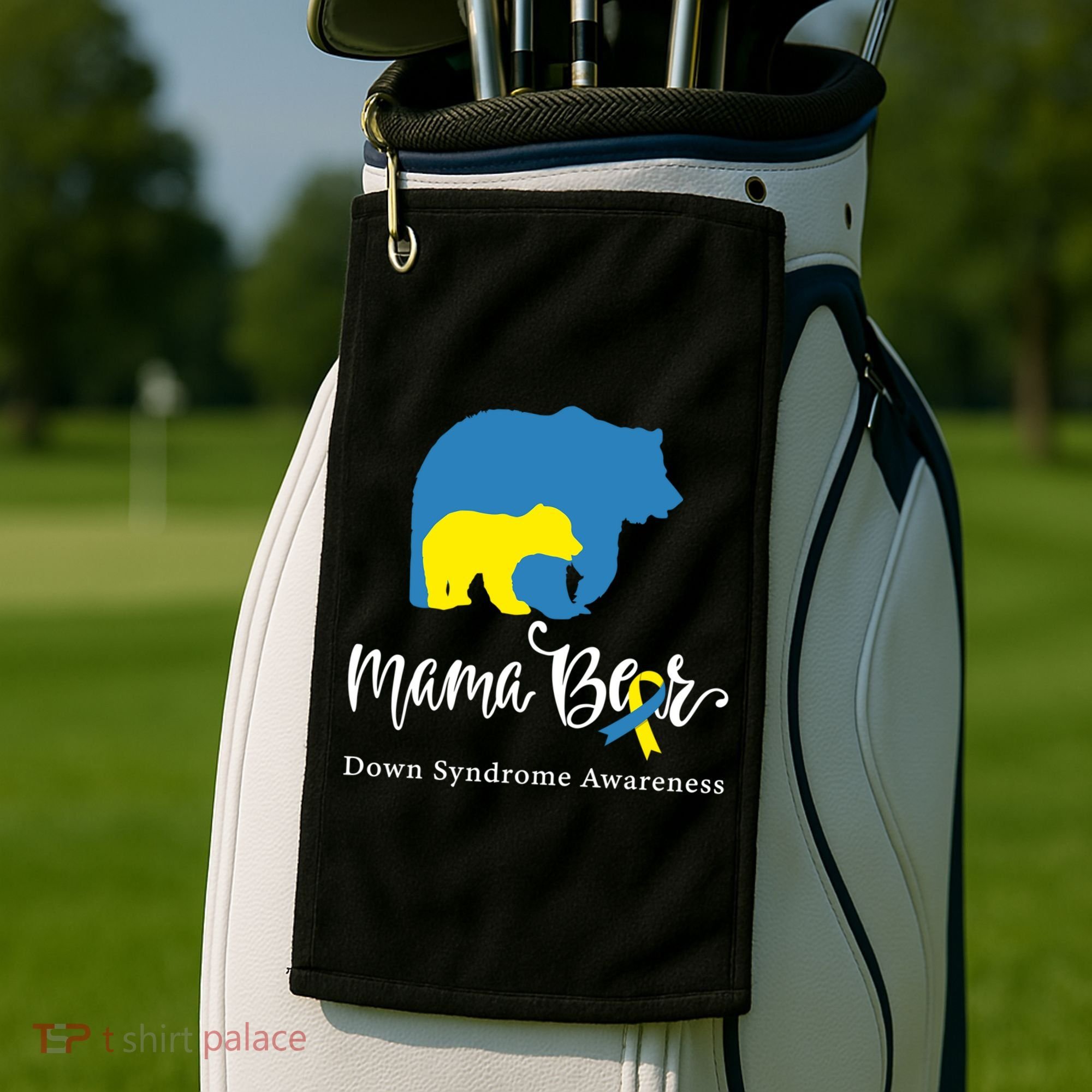 Mama Bear, Down Syndrome Awareness For Mom Golf Towel