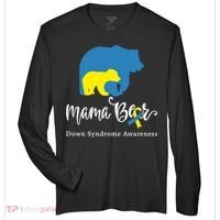 Mama Bear, Down Syndrome Awareness For Mom Zone Performance Long-Sleeve T-Shirt thumb 0