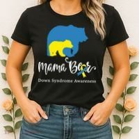 Mama Bear, Down Syndrome Awareness For Mom Women's T-Shirt thumb 2
