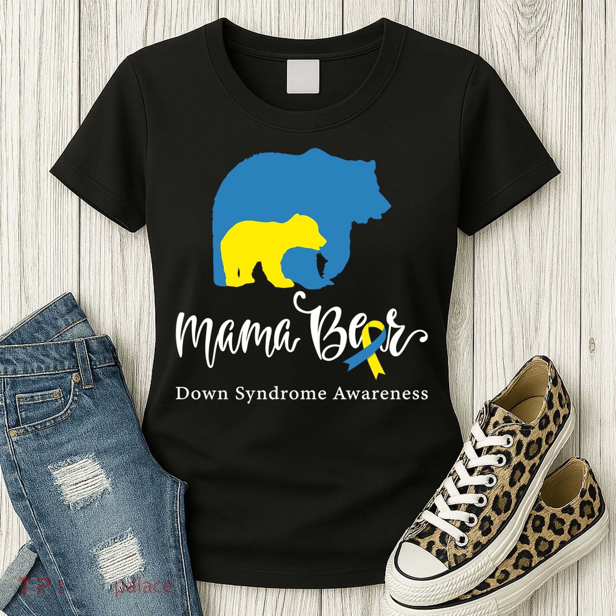Mama Bear, Down Syndrome Awareness For Mom Women's T-Shirt