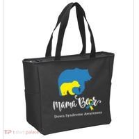 Mama Bear, Down Syndrome Awareness For Mom Tote Bag thumb 2