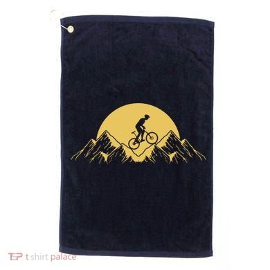 Mountain Bike Downhill Golf Towel