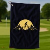Mountain Bike Downhill Golf Towel thumb 1