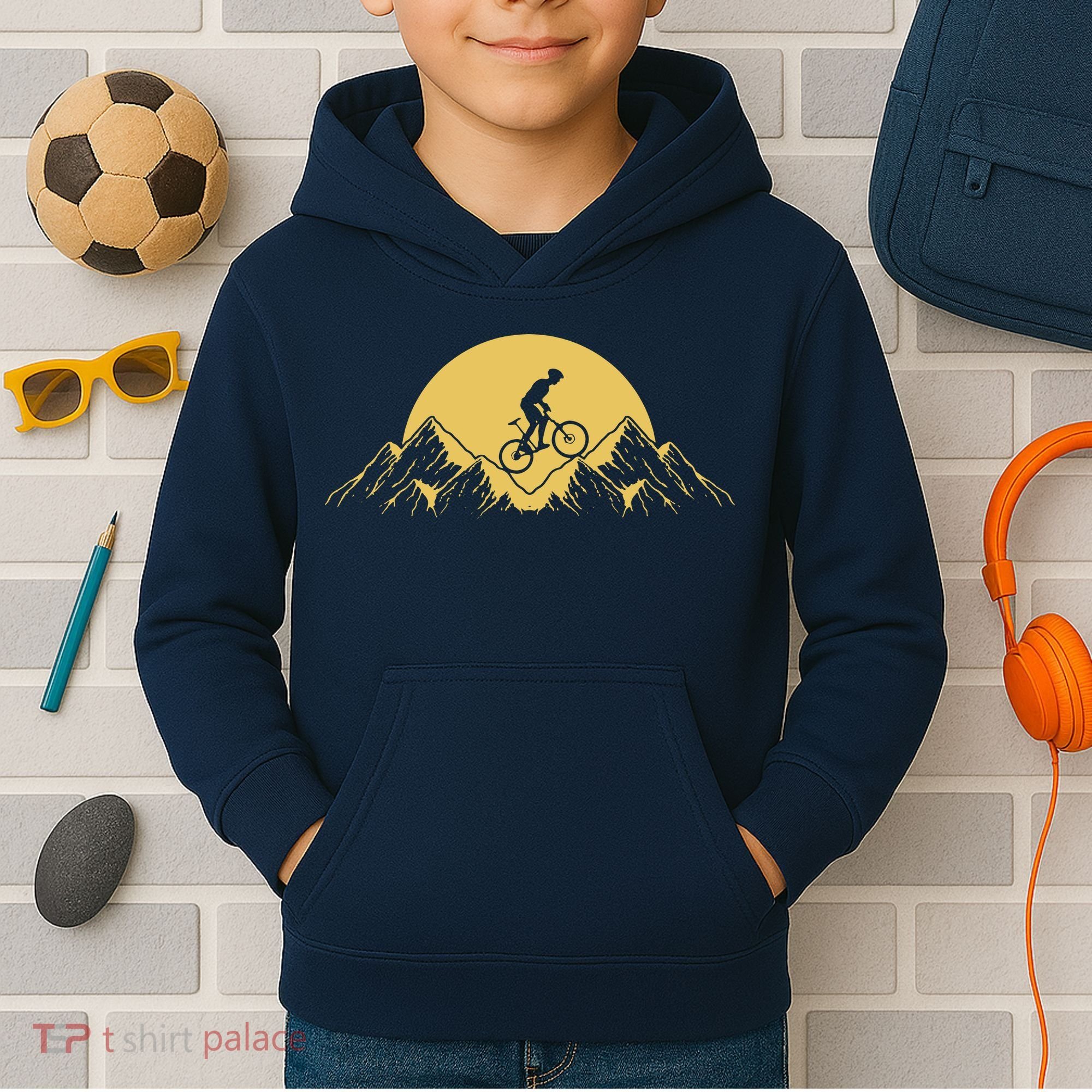 Mountain Bike Downhill Kids Hoodie