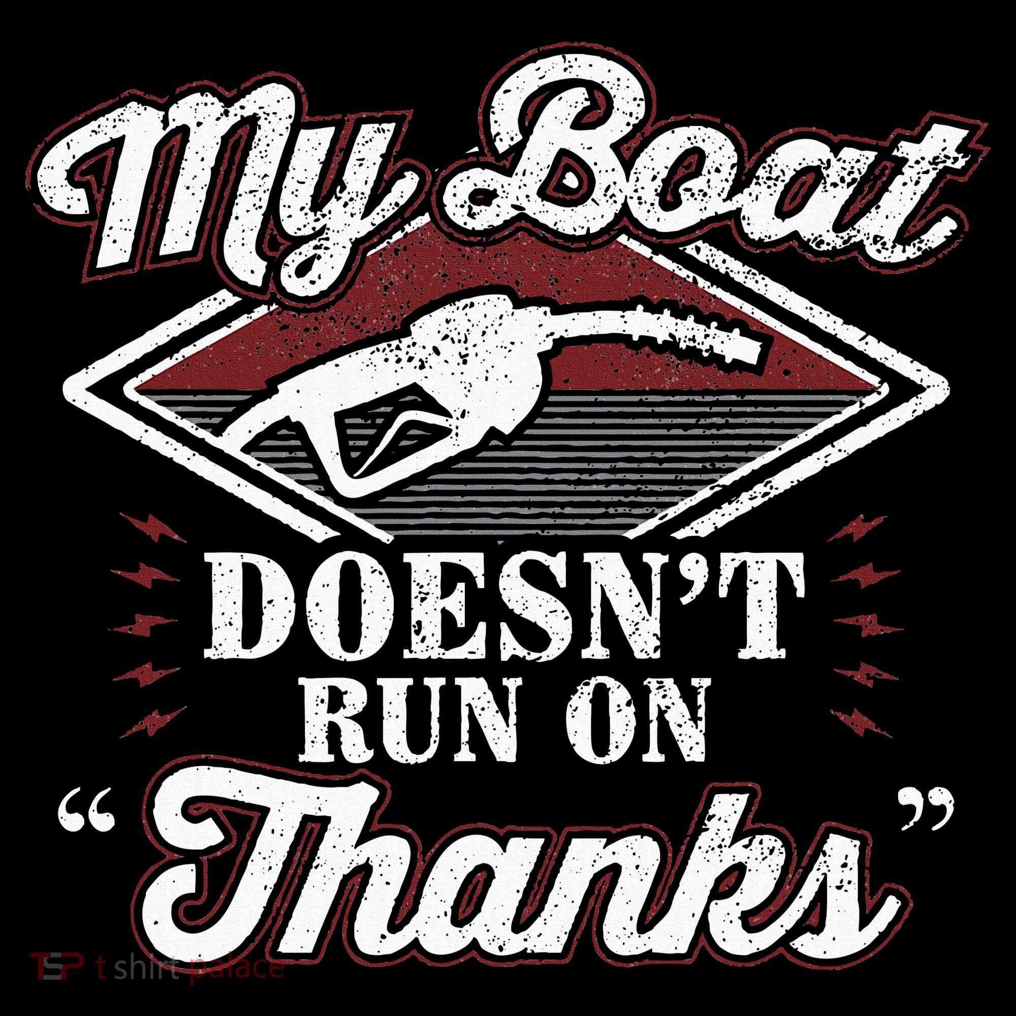 My Boat Doesnt Run On Thanks Motorboat Ship Yacht Women's Hoodie