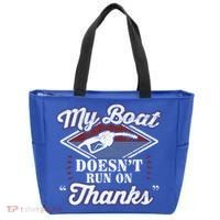 My Boat Doesnt Run On Thanks Motorboat Ship Yacht Tote Bag thumb 0