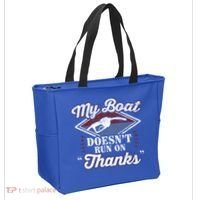 My Boat Doesnt Run On Thanks Motorboat Ship Yacht Tote Bag thumb 2