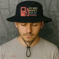 My Boat Doesn_t Run On Thanks Boating Gifts Boat Owners Bucket Hat thumb 2