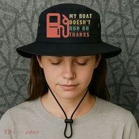 My Boat Doesn_t Run On Thanks Boating Gifts Boat Owners Bucket Hat thumb 3