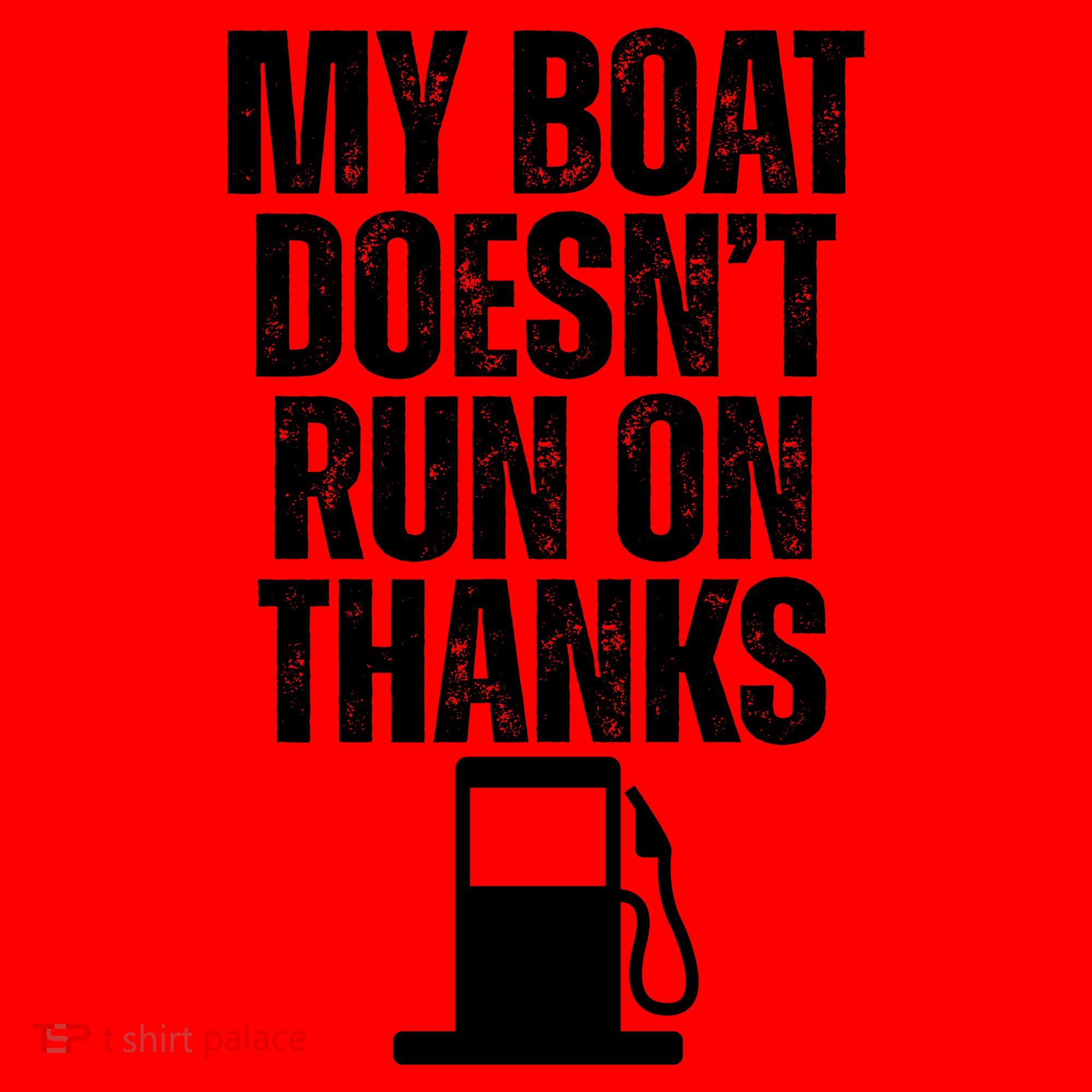 My Boat Doesnt Run On Thanks Santa Hat