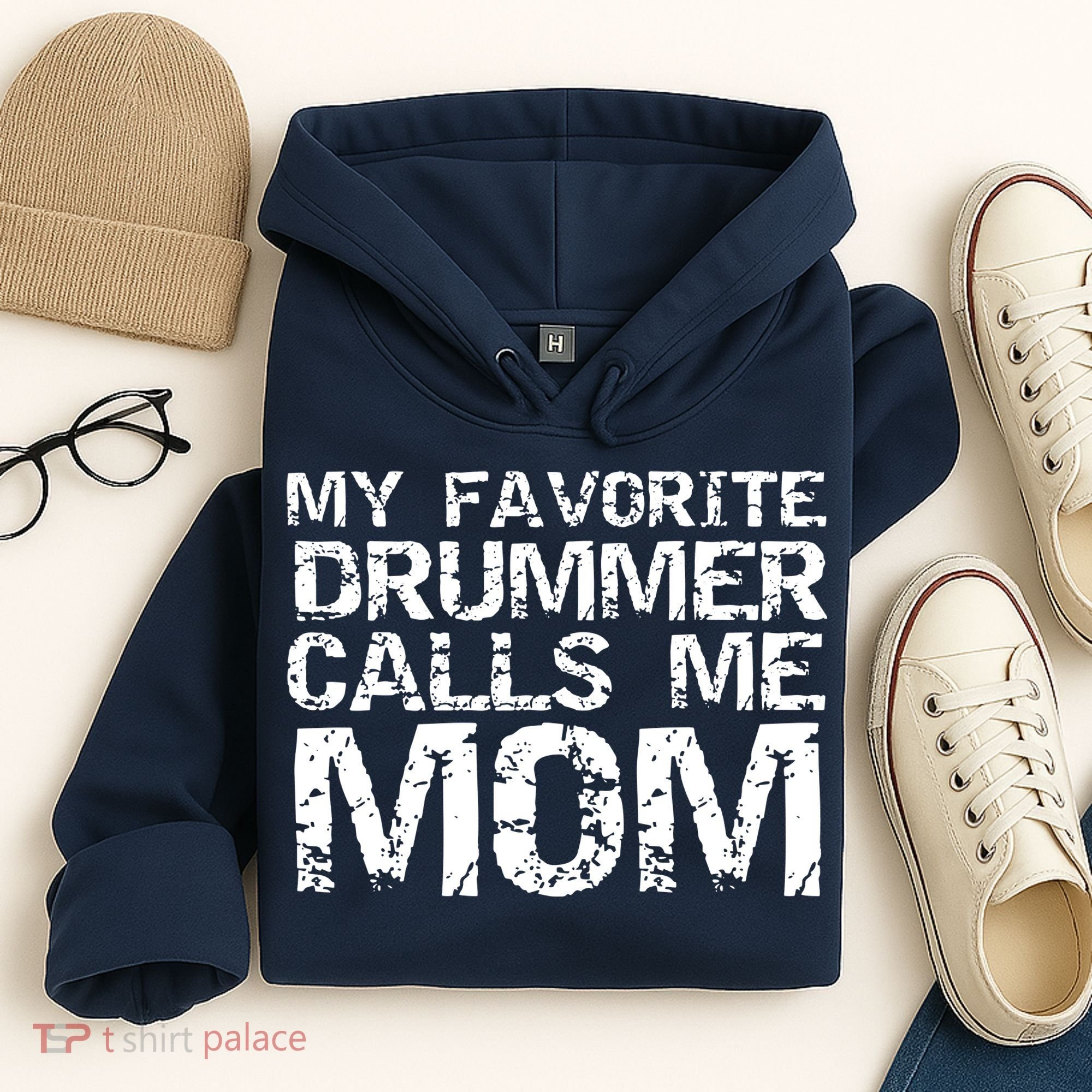Marching Band Drumline Mom My Favorite Drummer Calls Me Mom Hoodie