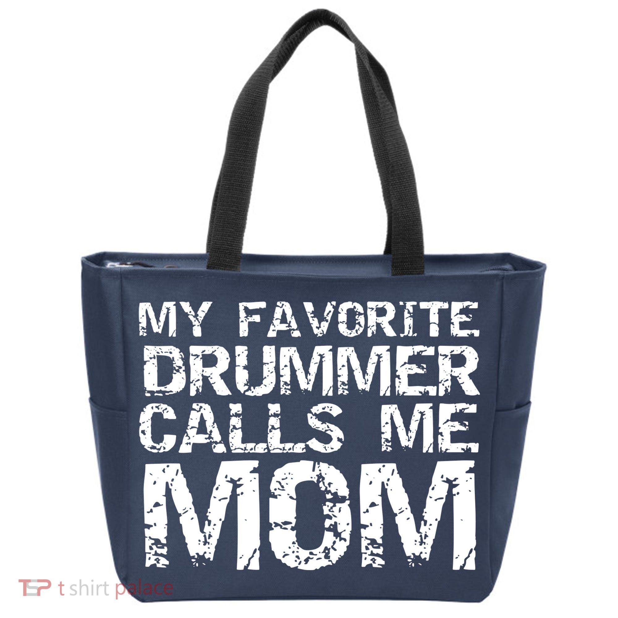Marching Band Drumline Mom My Favorite Drummer Calls Me Mom Tote Bag