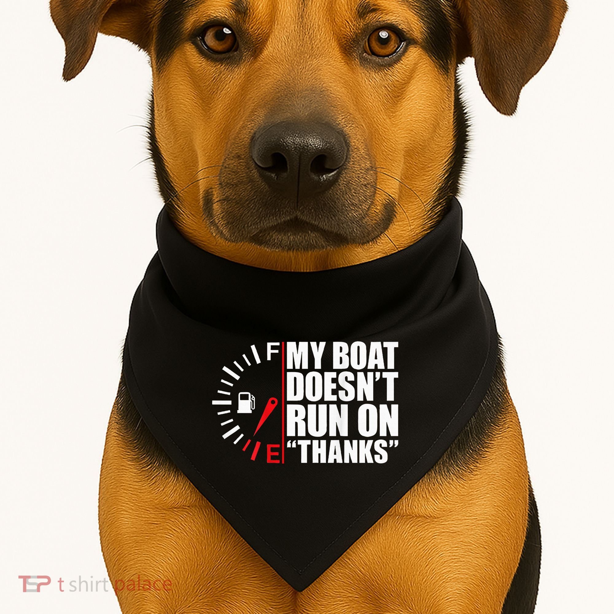 My Boat DoesnT Run On Thanks Boat Owners USA-Made Doggie Bandana
