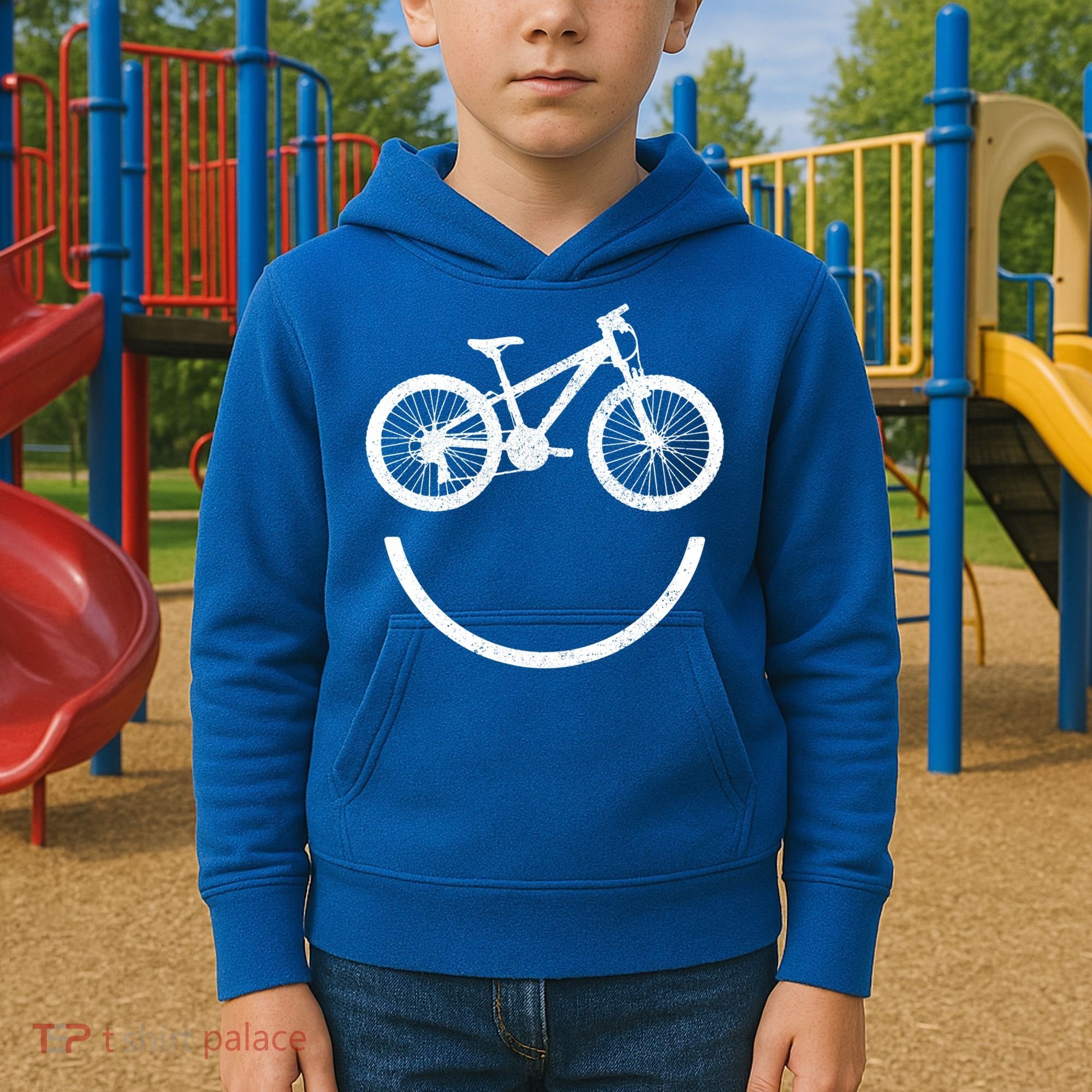 Mountain Bike Downhill Biking Mtb Funny Biker Gift Funny Gift Kids Hoodie