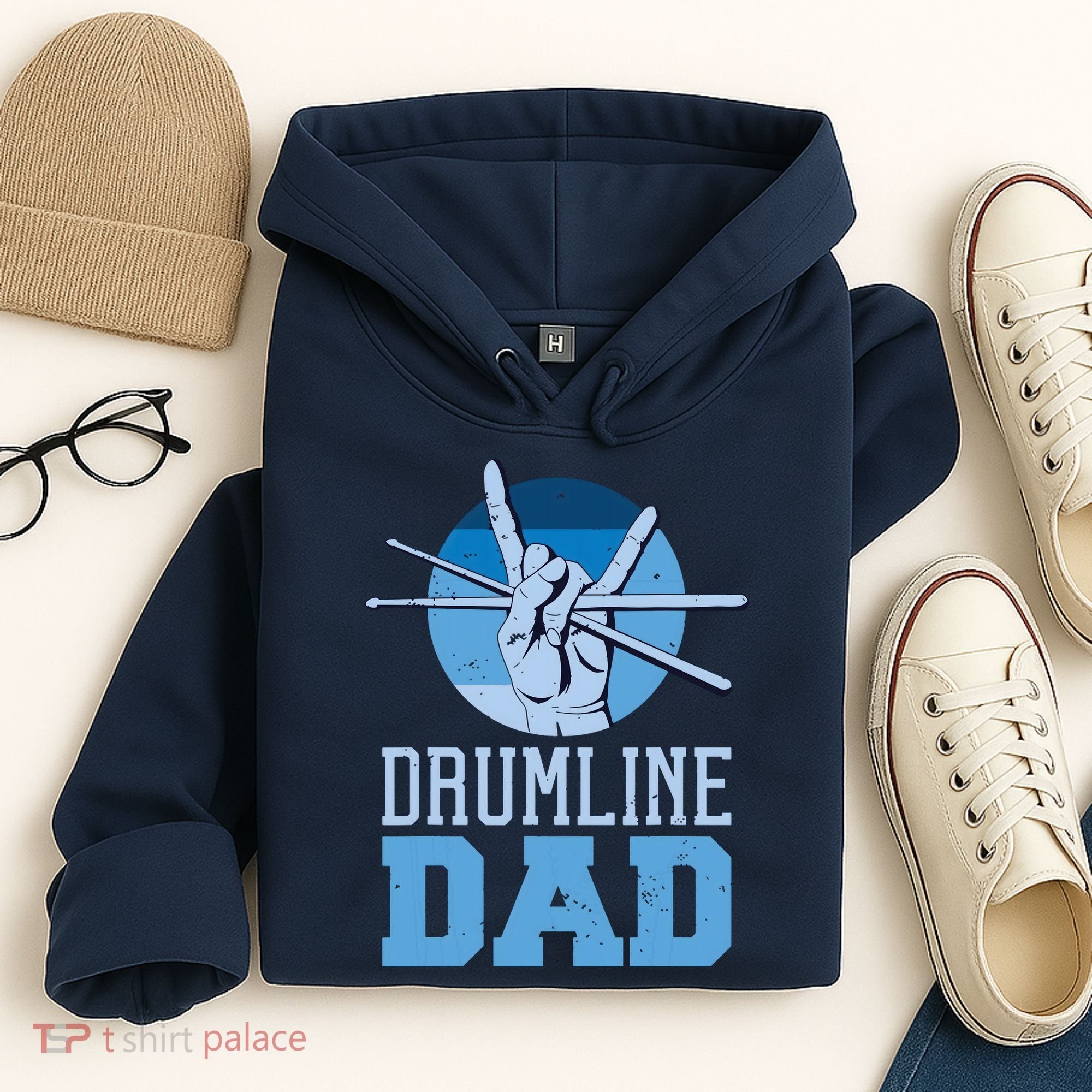 Marching Band Drum Major Drumline Dad Hoodie