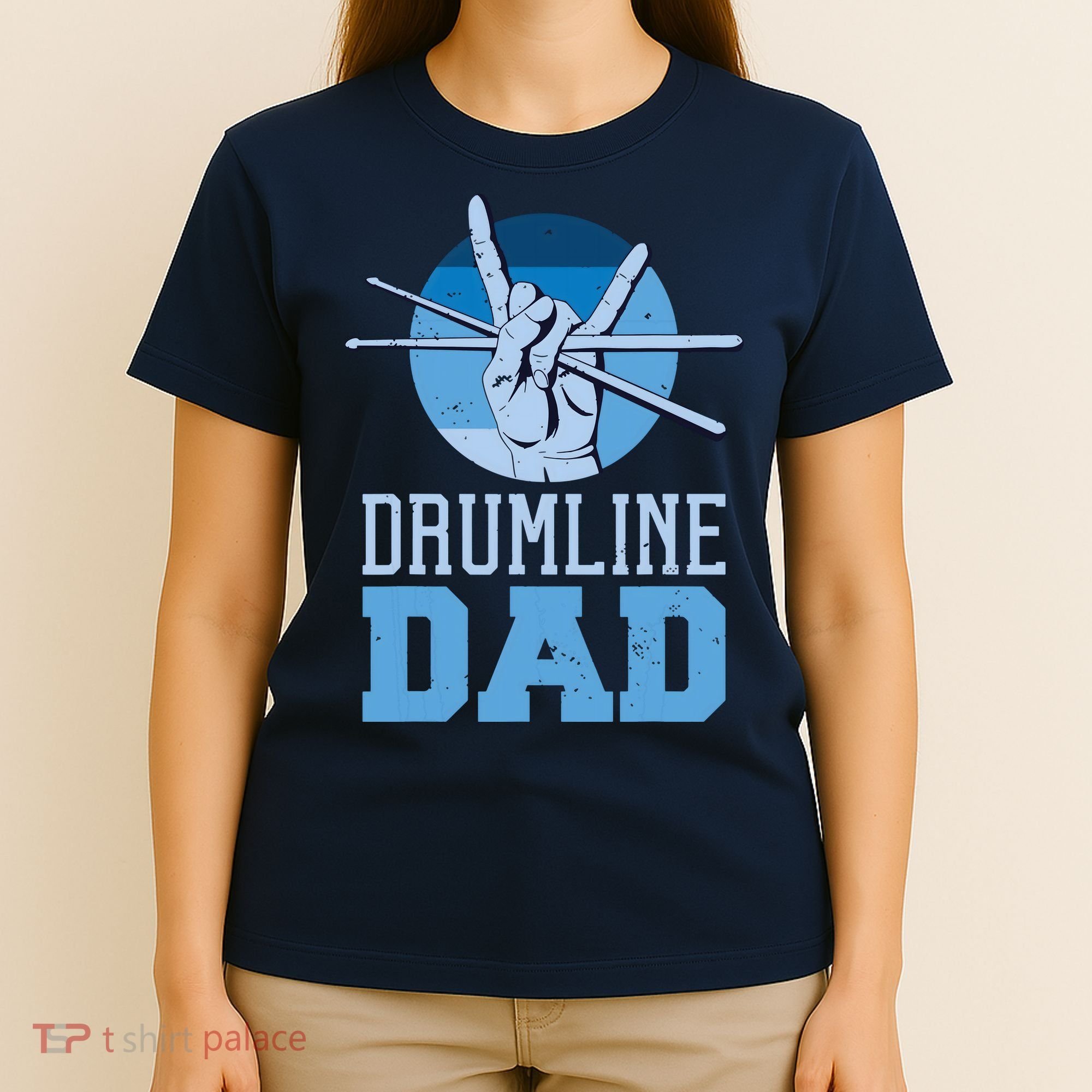Marching Band Drum Major Drumline Dad T-Shirt
