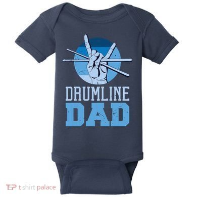 Marching Band Drum Major Drumline Dad Baby Bodysuit