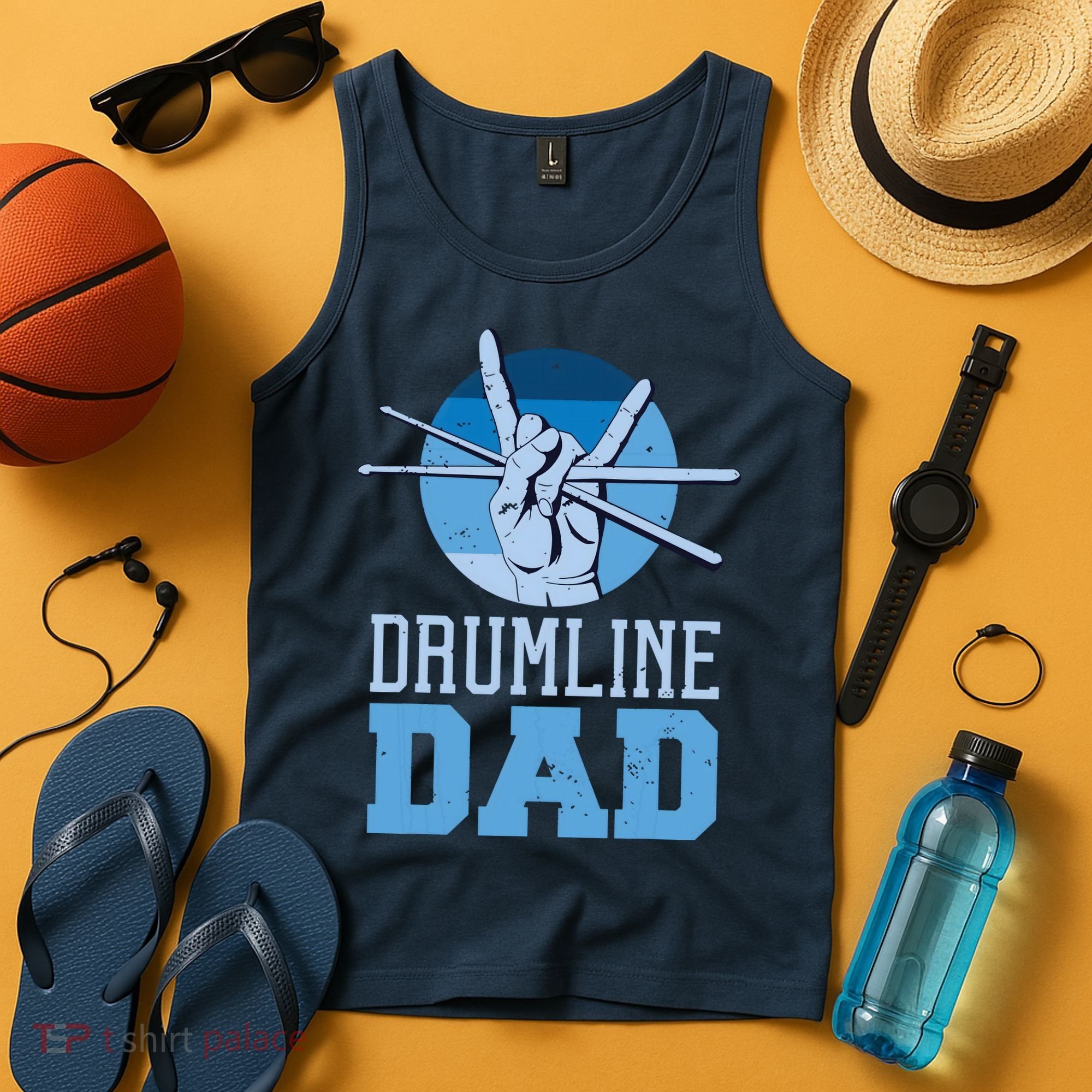Marching Band Drum Major Drumline Dad Tank Top