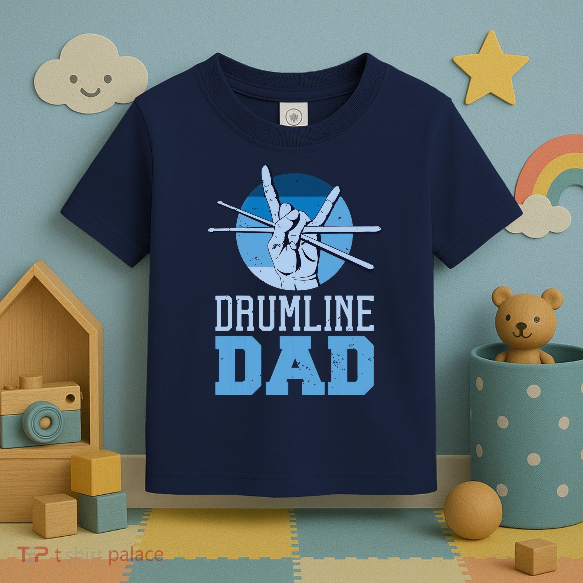 Marching Band Drum Major Drumline Dad Toddler T-Shirt