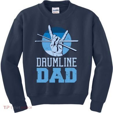Marching Band Drum Major Drumline Dad Kids Sweatshirt
