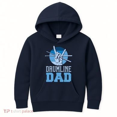 Marching Band Drum Major Drumline Dad Kids Hoodie