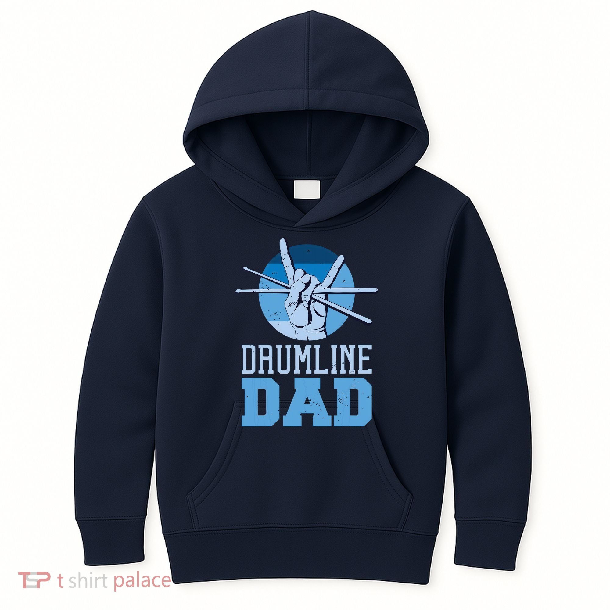Marching Band Drum Major Drumline Dad Kids Hoodie