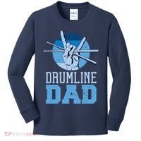 Marching Band Drum Major Drumline Dad Kids Long Sleeve Shirt thumb 0