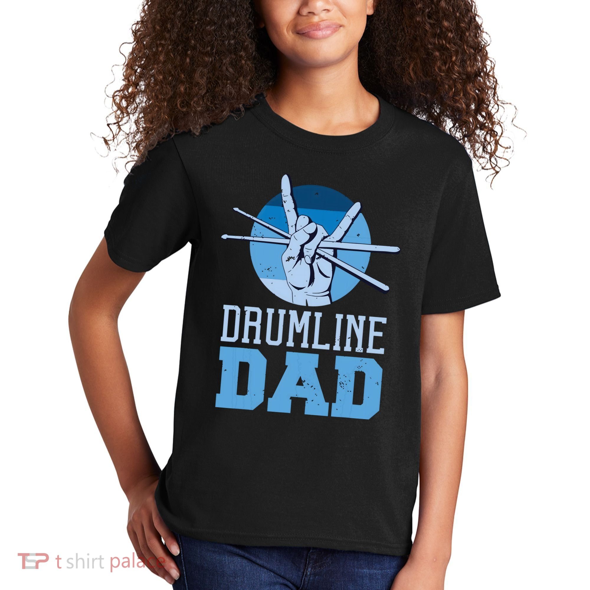 Marching Band Drum Major Drumline Dad Kids T-Shirt
