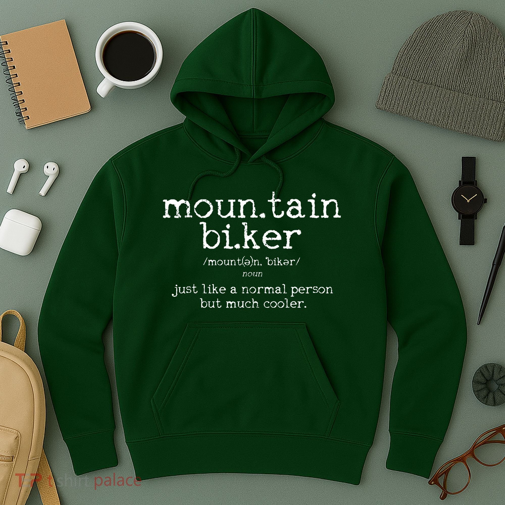 Mountain Biker Definition Funny MTB Downhill Biking Gift Hoodie