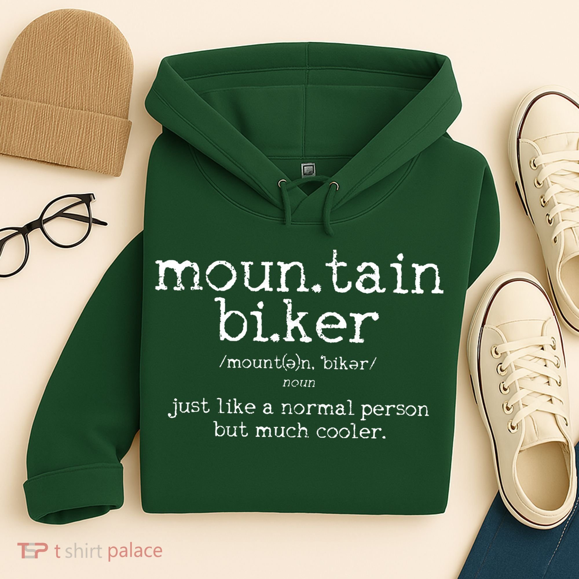 Mountain Biker Definition Funny MTB Downhill Biking Gift Hoodie