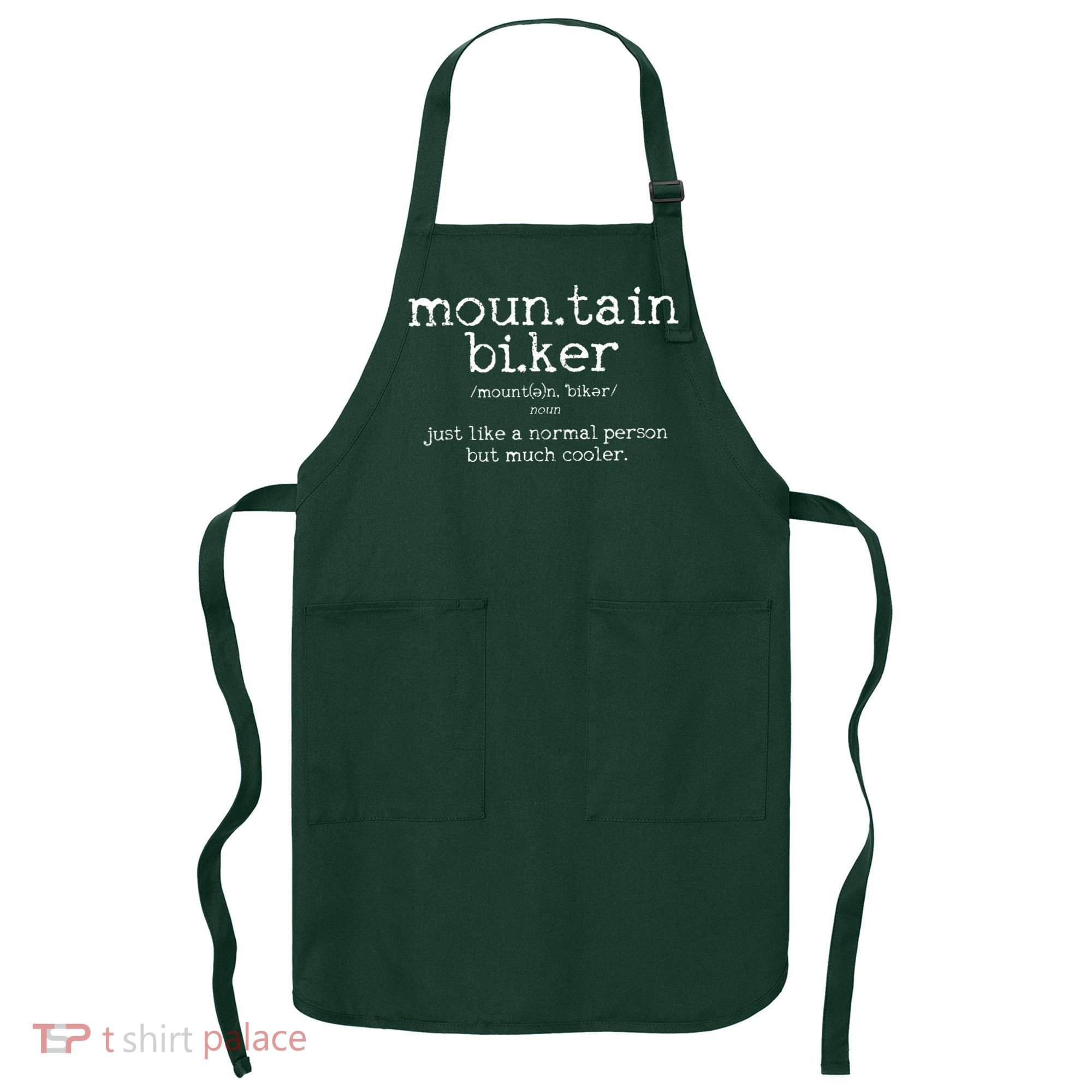Mountain Biker Definition Funny MTB Downhill Biking Gift Apron
