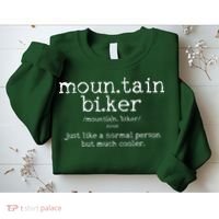 Mountain Biker Definition Funny MTB Downhill Biking Gift Sweatshirt thumb 2