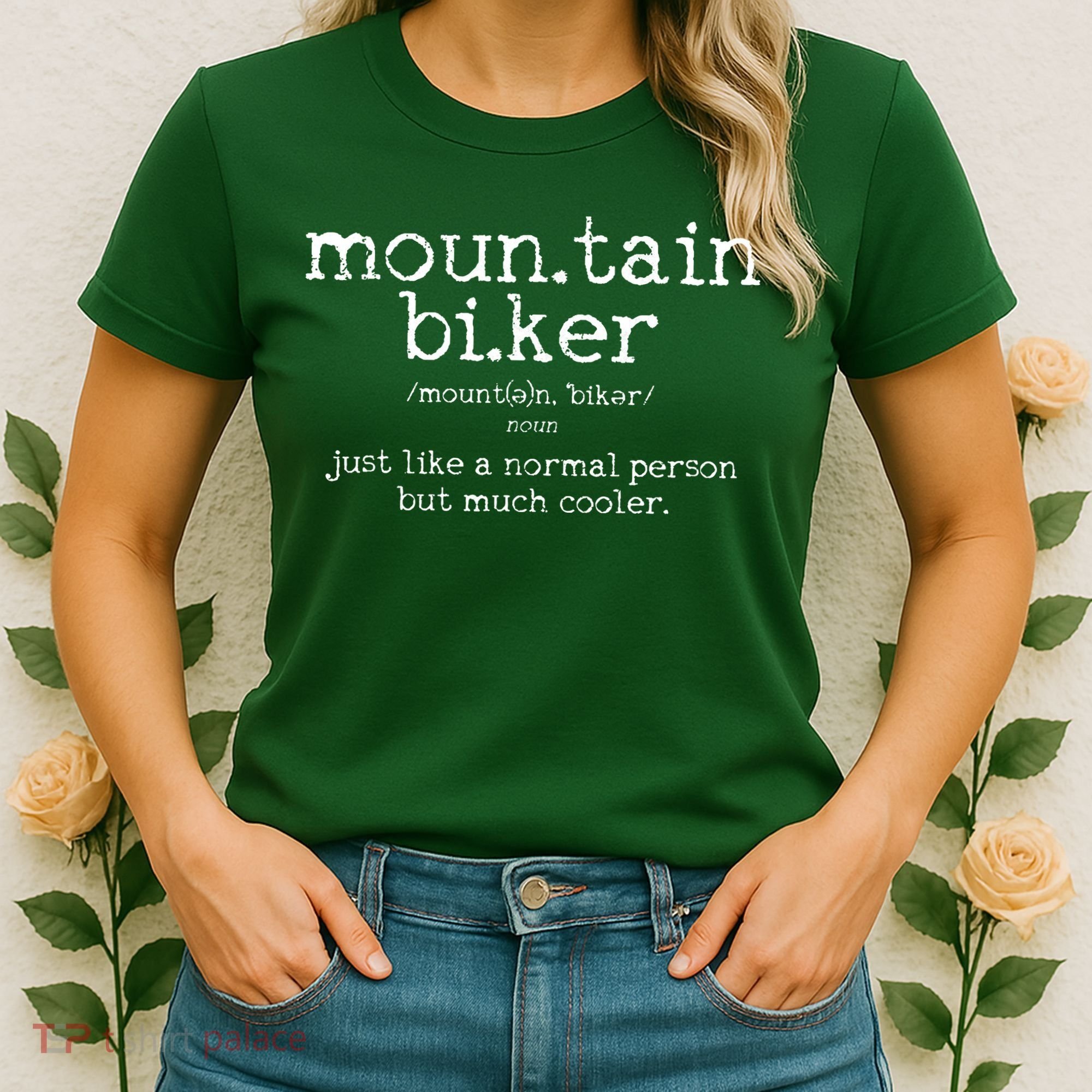 Mountain Biker Definition Funny MTB Downhill Biking Gift Women's T-Shirt