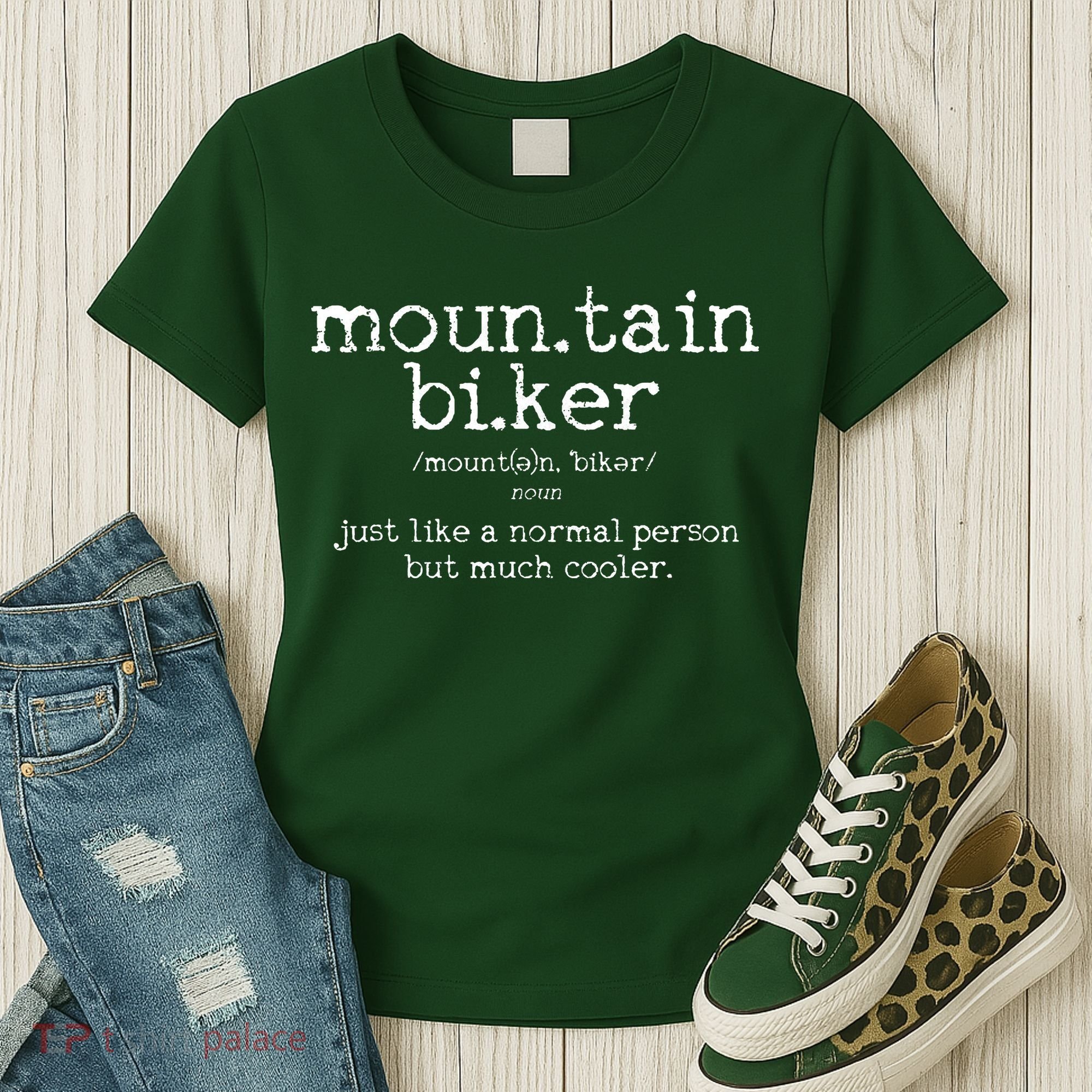 Mountain Biker Definition Funny MTB Downhill Biking Gift Women's T-Shirt