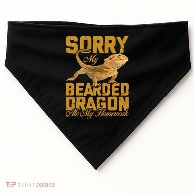 My Bearded Dragon Ate My Homework Bearded Dragon USA-Made Doggie Bandana
