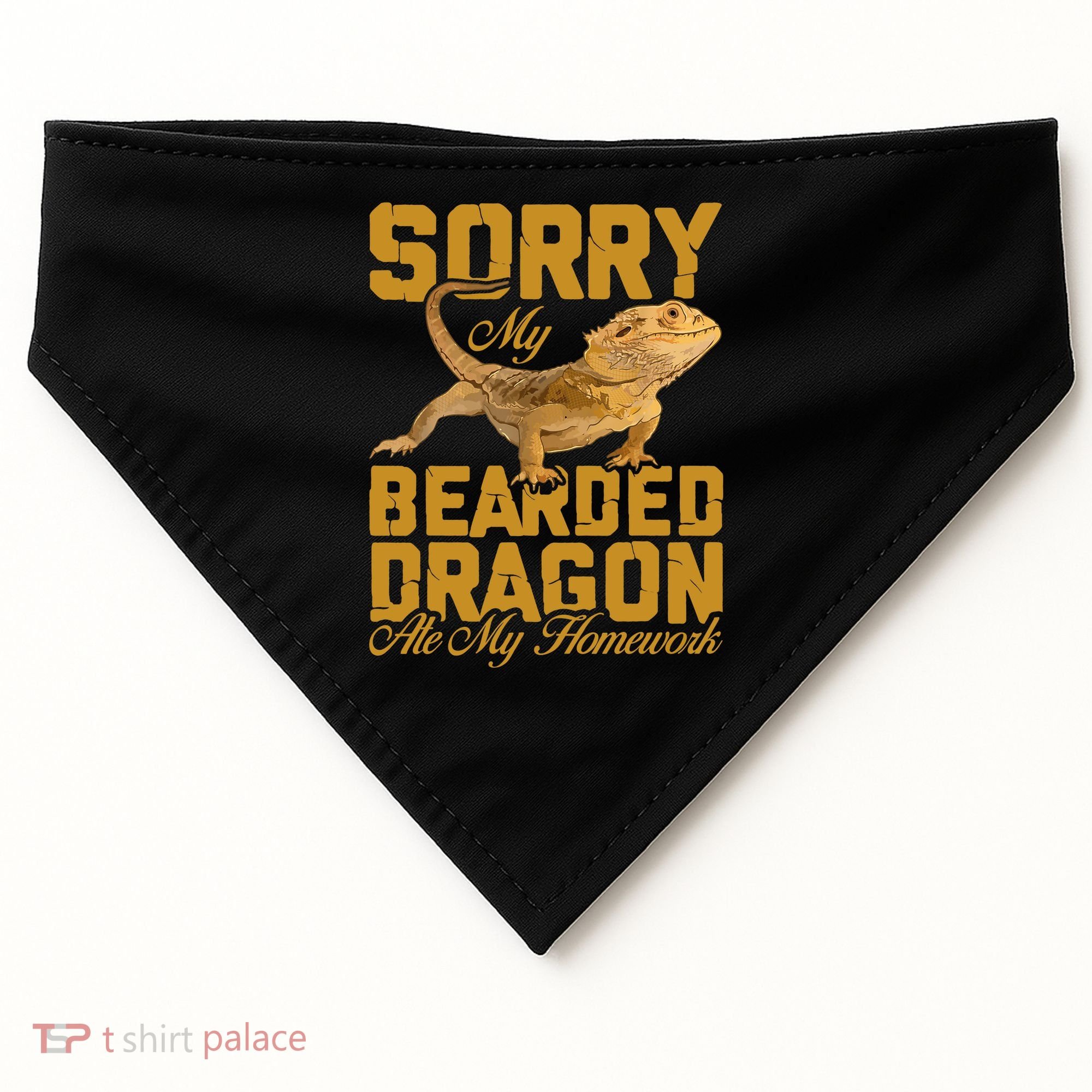 My Bearded Dragon Ate My Homework Bearded Dragon USA-Made Doggie Bandana