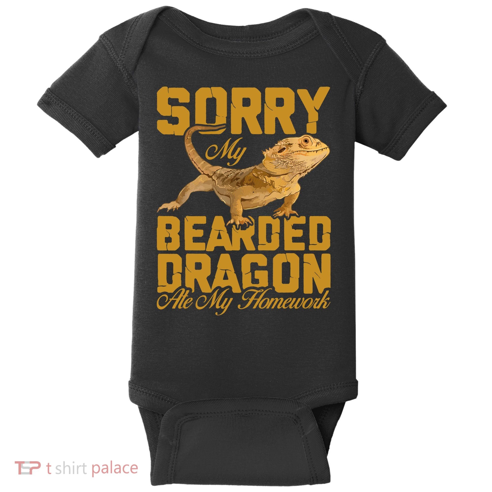 My Bearded Dragon Ate My Homework Bearded Dragon Baby Bodysuit