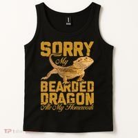 My Bearded Dragon Ate My Homework Bearded Dragon Tank Top thumb 2