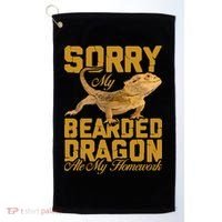 My Bearded Dragon Ate My Homework Bearded Dragon Golf Towel thumb 0