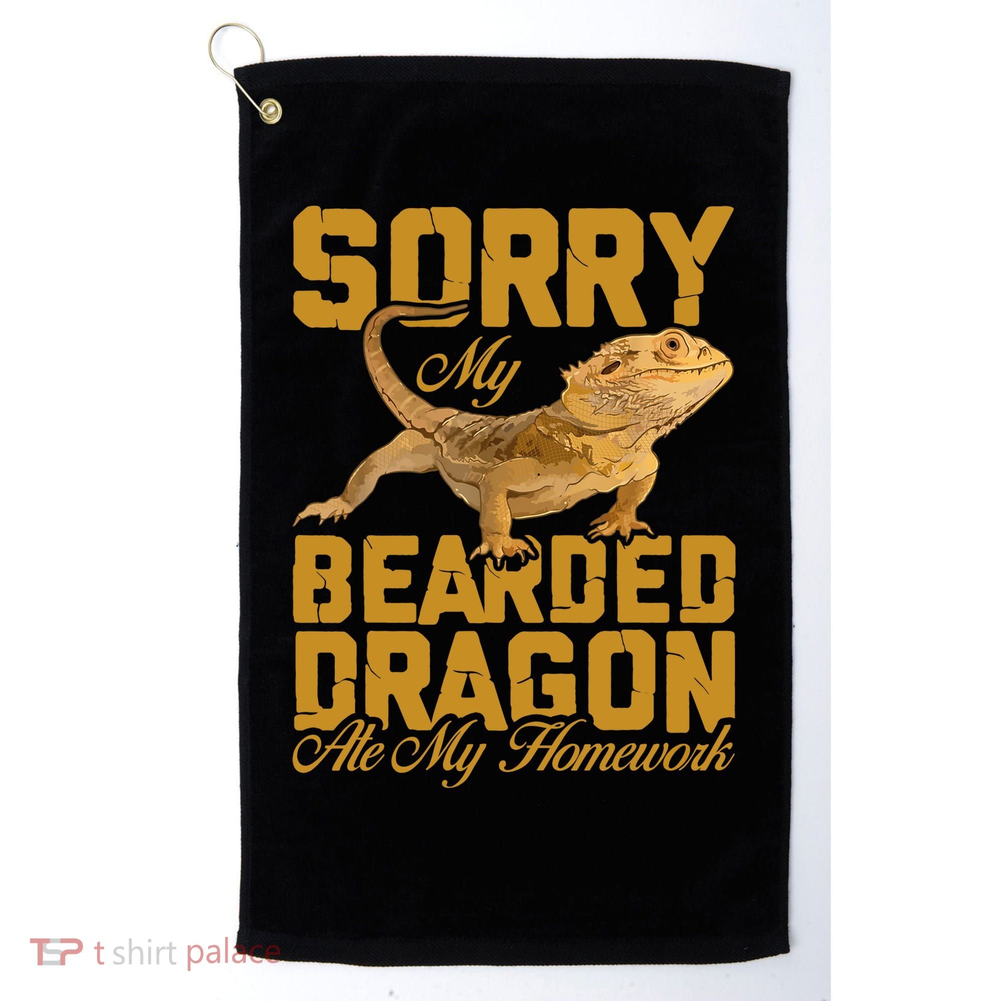 My Bearded Dragon Ate My Homework Bearded Dragon Golf Towel