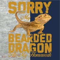 My Bearded Dragon Ate My Homework Bearded Dragon Kids Colorblock Raglan Jersey thumb 2
