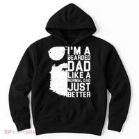 Mens Bearded Dad Shirt Funny Beard Humor Father's Day Gift Idea Hoodie thumb 0