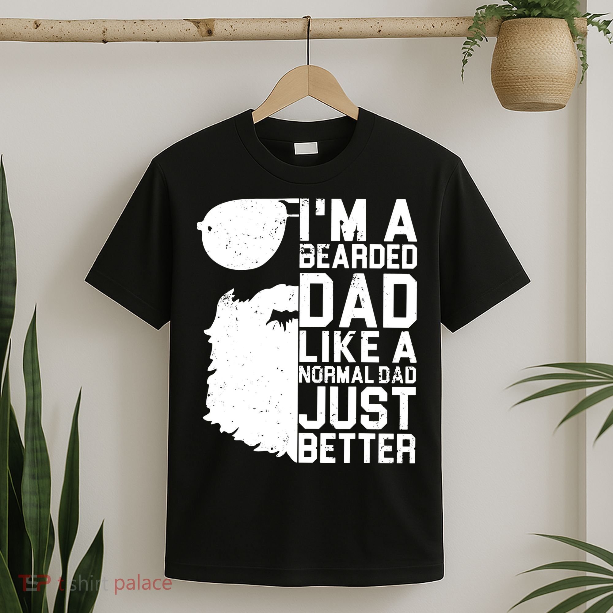 Mens Bearded Dad Shirt Funny Beard Humor Father's Day Gift Idea T-Shirt