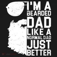 Mens Bearded Dad Shirt Funny Beard Humor Father's Day Gift Idea Bucket Hat thumb 4